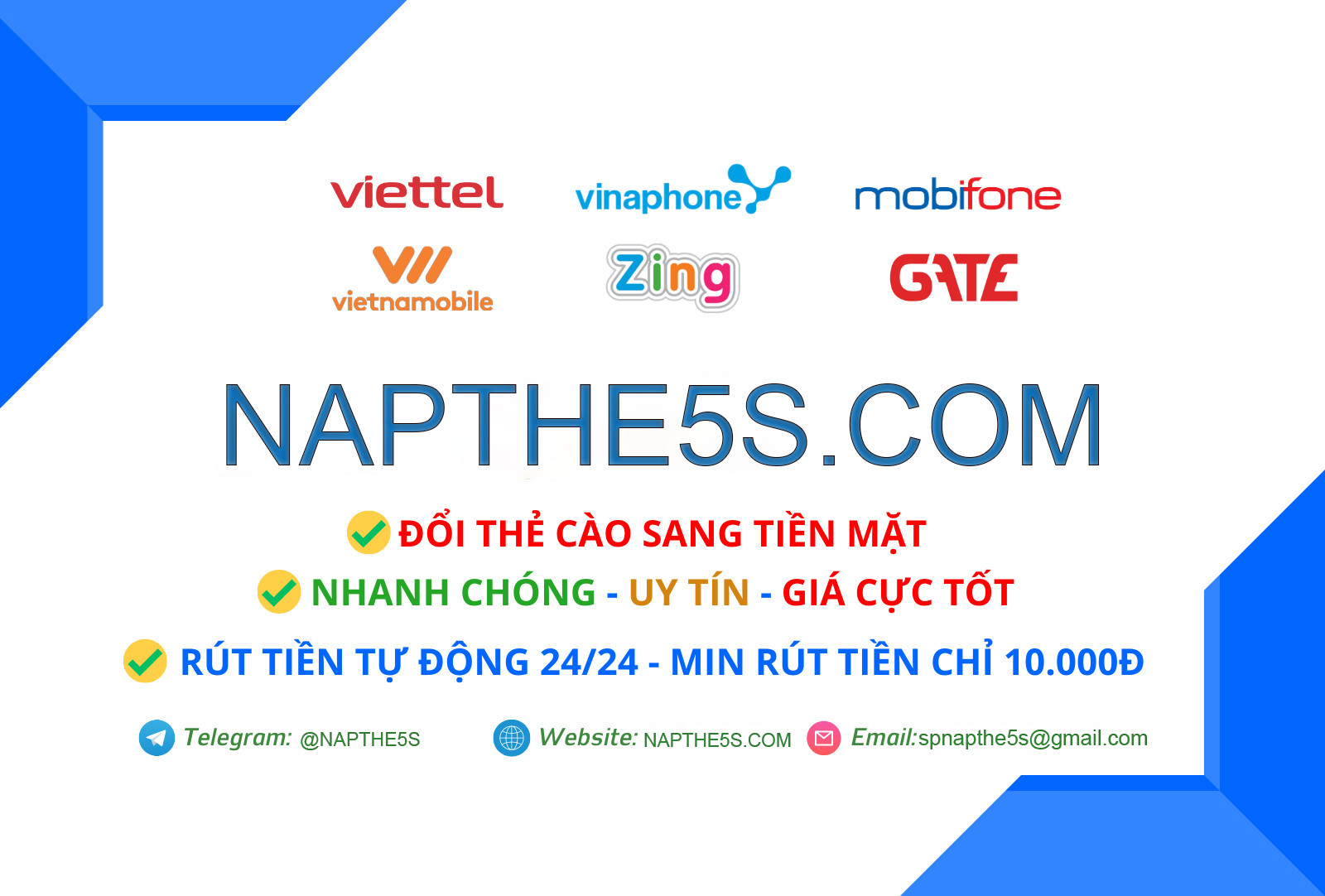  Cách kiểm tra thẻ cào đã được nạp hay chưa Viettel, Mobi, Vina, Vietnamobile